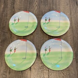 Golf 🏌️‍♂️Plates - Set of 4 🏌️‍♀️